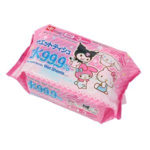 Sanrio Characters Wet Tissue 80 Sheets x3