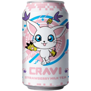 CRAVI Digimon Strawberry Milk Tea 315ml