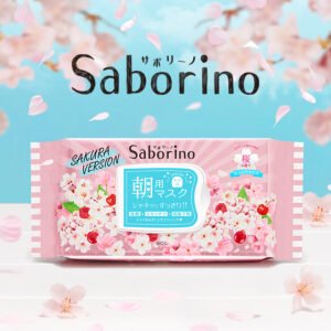 Saborino Morning Face Mask Cherry Blossom 28 Sheets