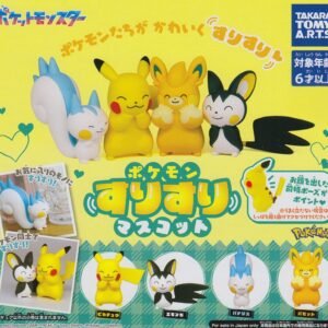 Pokémon Suri Suri Mascot Series – Adorable Rubbing Figures by Takara Tomy A.R.T.S 1 Random Gachapon