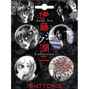 Junji Ito 4 Button Set # 1