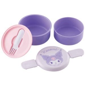 Kuromi Round Bento Lunch Box 16.91oz 500ml