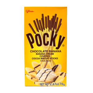 Pocky Banana Cream Covered Chocolate Biscuit Sticks 70g