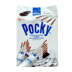 Pocky Cookies Cream Covered Biscuit Sticks Family Size 4.57oz