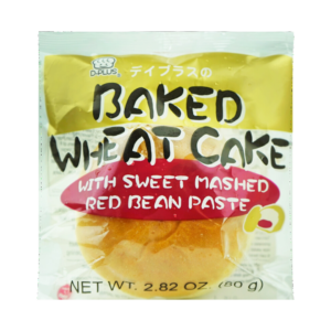 D PLUS Baked Wheat Cake Sweet Mashed Red Bean Paste 80g