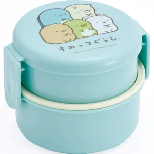 Sumikko Gurashi Round Two Tier Bento Box Blue