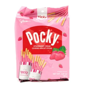 Glico Pocky Strawberry Biscuit Sticks – 3.81 oz (108 g)