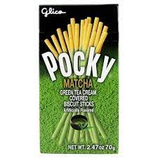 Glico Pocky Matcha Green Tea Cream Covered Biscuit Sticks
