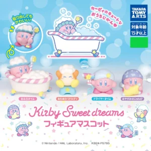 Kirby Sweet Dreams Bath Time Mascot Figures – Takara Tomy A.R.T.S Gachapon 1 Random