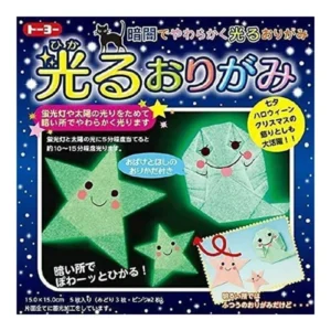 6 Sheets Glow in the Dark Japanese Origami Paper-2 Color