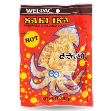 Wel-Pac Saki Ika Hot Prepared Shredded Dried Squid 2 Oz (56.7 g)