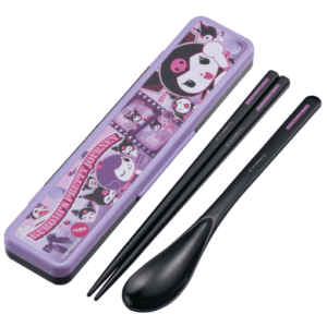 Kuromi Chopsticks and Spoon with Case (Kuromi’s Pretty Journey)