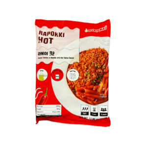 GoodPokki Rapokki Original Pouch - Korean Topokki & Noodle with Hot Spicy Sauce 363g