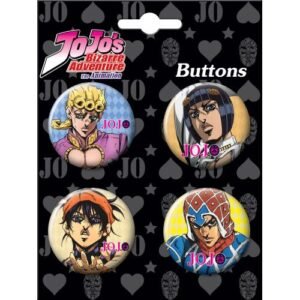 JoJo Golden Wind 4 Button Set