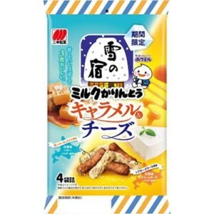 Yuki no Yado Milk Karinto Caramel & Cheese 60g 1 set (1 bag x 4)