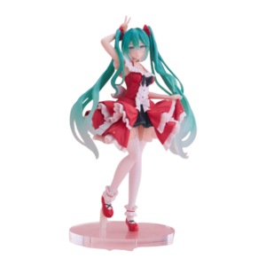 Hatsune Miku Lolita Fashion Figure – Red Dress Anime Collectible Statue