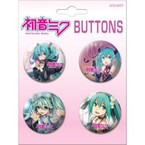 Hatsune Miku Buttons Set of 4