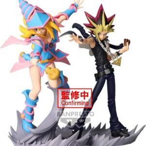 Banpresto Yu-Gi-Oh! Yami Yugi, and Dark Magician Girl Senkozekkei Figure