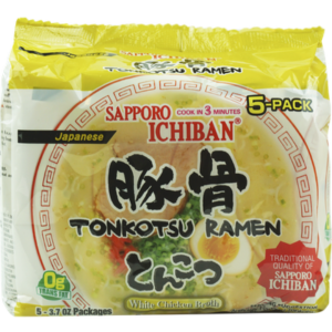 Sapporo Ichiban Tonkotsu Ramen 104g(3.7oz) 5 Pack